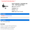 thumbnail image 2 of Outer Tie Rod End - Compatible with 1976 - 1980 Plymouth Volare 1977 1978 1979, 2 of 2