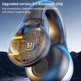 thumbnail image 5 of Oggfader Wireless Earbuds Bones Conduction Bluetooth Earphones With Non In Ear Clip Style Sports Digital Display And Long Battery Life Wireless Earphones Black, 5 of 8