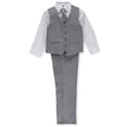 thumbnail image 3 of Kids World Big Boys' 5-Piece Basic Suit Pants Set Color: light gray Size: 2t, 3 of 3