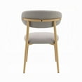 thumbnail image 4 of Kacie Side Dining Chair Set of 2-Gray Boucle-Natural Brown Wood, 4 of 6