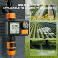 thumbnail image 2 of Kazeila Hose Water Timer, 1 Outlet Automatic Watering Timer for Gardens, Sprinkler Timer with Rain Delay / Child Lock /IP65 Waterproof, Large LCD Screen Irrigation Systems for Garden, 2 of 8
