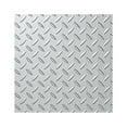 thumbnail image 1 of FASÄDE Easy Installation Diamond Plate Argent Silver Wall Panel Sample (12" X 12" Sample), 1 of 1