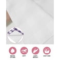 thumbnail image 6 of Purple Checkered Kitchen Dish Towels for Drying Dishes Set of 4, Farmhouse Buffalo Plaid Waffle Weave Microfiber Hand Tea Bathroom Towels Quick Dry & Absorbent Towel 15.7x23.6, 6 of 7