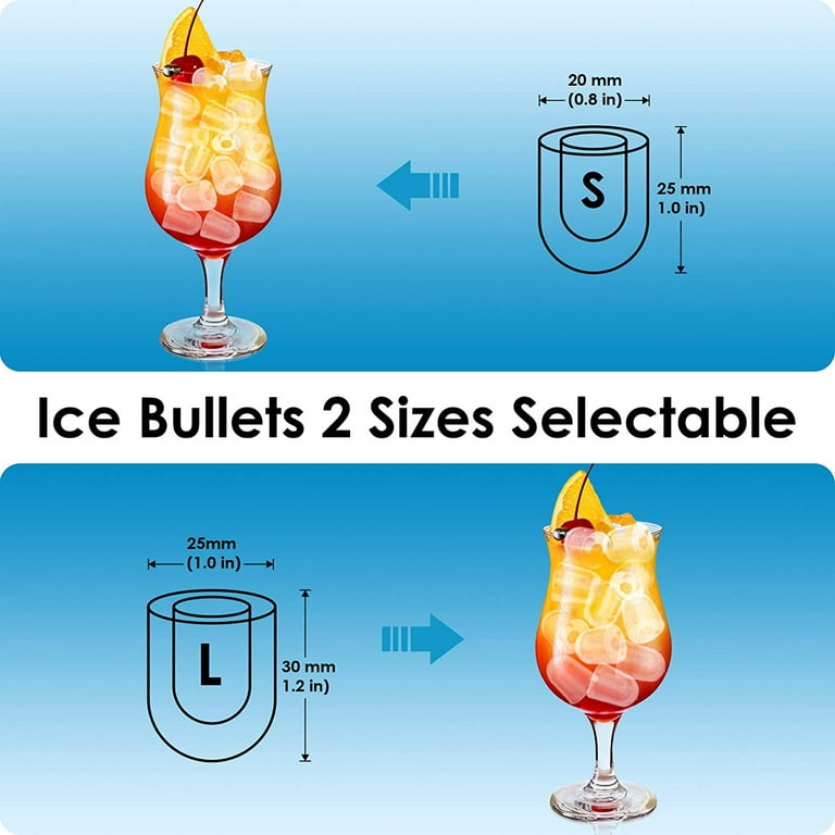 Ice Makers Countertop, Portable Ice Makers Countertop with Self-Cleaning,9  Bullet Cubes Ready in 8 Mins,26lbs/24H，with Ice Scoop and Ice Basket，for