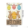 thumbnail image 3 of Welcome Easter Garden Flag 12x18 Inch Double Sided Outside, Bunnies Carrots Yard Patio Outdoor Decoration, 3 of 7