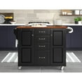 thumbnail image 5 of Homestyles Create-a-Cart Solid Rubber Wood Kitchen Cart in Black with Cherry Top, 5 of 6
