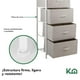 thumbnail image 4 of Comoda Cajonera de 4 Cajones Mueble Organizador Tela Madera beige M, 4 of 4