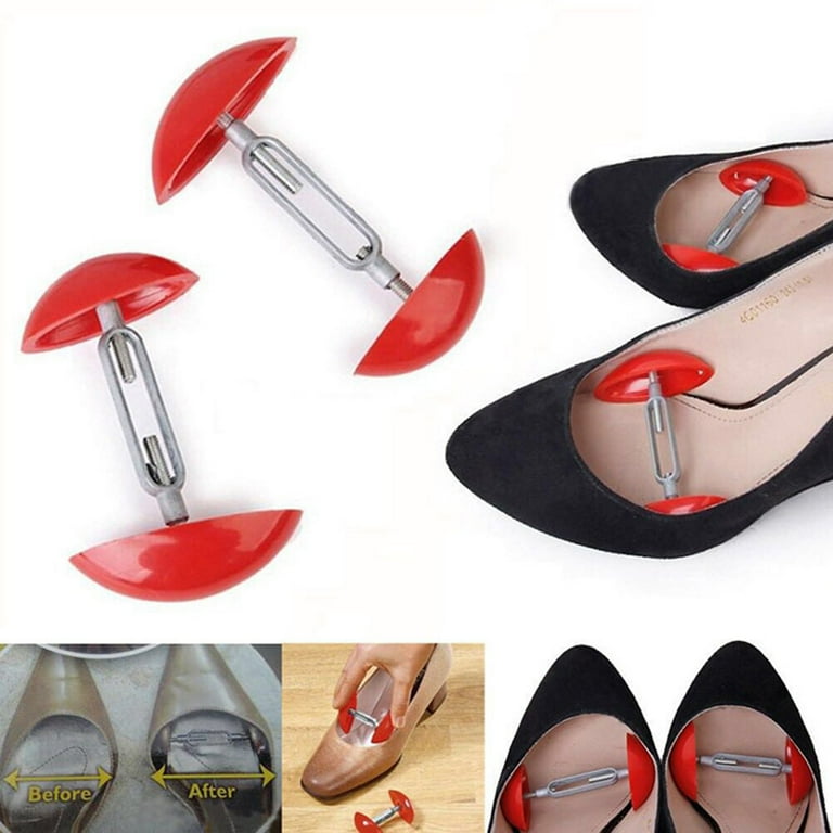 Women s High Heel Leather Shoe Aluminium Adjustable Shoe Stretcher for One Pair Red Walmart