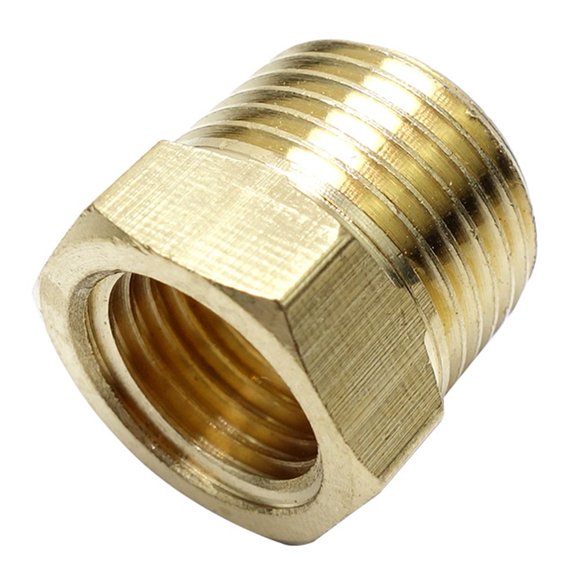 MYG Brass 1/4" NPT Male To 1/8" NPT Female Pipe Reducer Threaded Adapter Fitting
