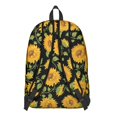 thumbnail image 3 of Bold Sunflower Floral Pattern Backpack for College School, Generous Capacity Bookbag with Laptop Pocket, Tough Unisex Backpack Gift for Daily Commuting, 3 of 5