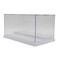 thumbnail image 3 of Vitrina acrílica de autoensamblaje Caja de almacenamiento de 2 niveles a prueba de polvo para coleccionables juguetes, 9.84x5.71x Blanco Hugo vitrina de bloques de construcción, 3 of 7