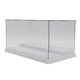 thumbnail image 3 of Vitrina acrílica de autoensamblaje Caja de almacenamiento de 2 niveles a prueba de polvo para coleccionables juguetes, 9.84x5.71x Blanco Hugo vitrina de bloques de construcción, 3 of 7