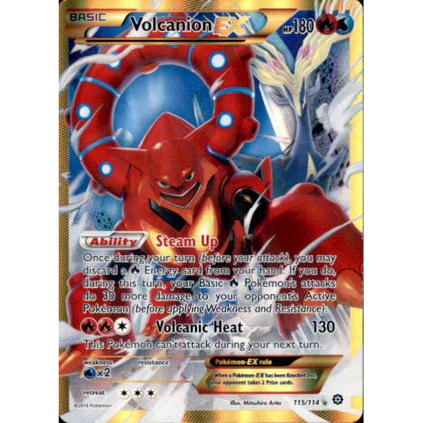 Pokemon Steam Siege Volcanion Ex 115 Walmart Com Walmart Com