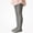 Dark Gray, variant on SGFCWSX Girls Tights Ruffle Top Ribbed Stretch Comfortable Everyday Casual Toddler Kids Footed Leggings Dark Gray Size 3T