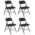 thumbnail image 4 of National Public Seating 2310 Triple Brace Steel Folding Chair, Black (4 Pack), 4 of 7