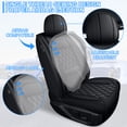 thumbnail image 3 of HQBQBUG Car Seat Covers Full Set Compatible with Lexus IS 200t/250/300/350 2009-2023, Comfort Leather Automotive Seat Covers Anti-Slip Seat Cover&Accessories(Black,5 Seats), 3 of 10