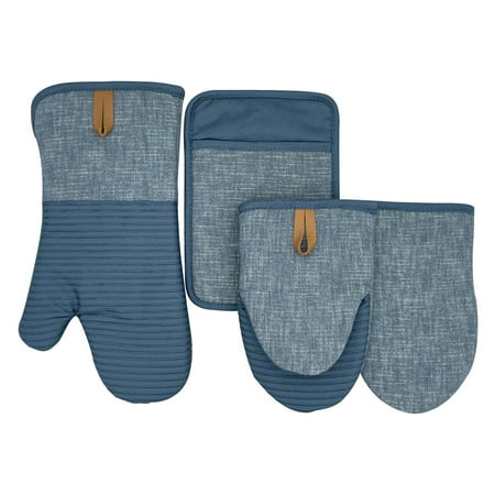 

Clearance Kitchen Oven Microwave Oven Baking Heat-insulating Against-scalding Thickened Gloves Set Of Four