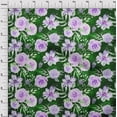 thumbnail image 4 of oneOone Georgette Viscose Green Fabric Leaves & Clover Craft Projects Decor Fabric Printed By The Yard 42 Inch Wide, 4 of 6