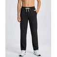 thumbnail image 2 of Real Essentials 3 Pack: Boys' French Terry Open Bottom Sweatpants Sweats for School Kids Teens with Pockets (Size 4-18), 2 of 6