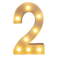thumbnail image 2 of LYCAQL Light Light Standing Wihte Hanging Letters Letter Warm Up Lights Home Decor English Alphanumeric Light LED Battery Warm White, 2 of 5