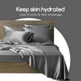 thumbnail image 3 of MR&HM Satin Bed Sheets, Full Size Sheets Set, 6 Pcs Silky Bedding Set, Dark Grey, 3 of 6