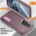 thumbnail image 3 of Para Samsung Galaxy S26 5G Funda para Teléfono de 6,3" con Soporte Incorporado, Funda Protectora Resistente a Prueba de Golpes/polvo/caídas de Grado Militar para Samsung Galaxy S26 5G, Púrpura,, 3 of 8