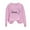 Pink, variant on Luxalzxs Love Heart Sweatshirt for Women Happy Valentine's Day Shirts Long Sleeve Crewneck Pullover Tops