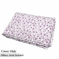 thumbnail image 5 of Floral Floor Pillow Lounger Cover, Springy Romantic Pinkish Ornamental Peony Flowers Blooms on Plain Backdrop, Nap Mat Printed Fabric Case for 5 Pillows, 88" x 27", Fuchsia White, by Ambesonne, 5 of 5