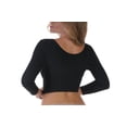 thumbnail image 3 of Your Contour Black Bolero Long Sleeve ARM Shapewear Tank, Slimming Arm Shaper Crop Top, Cami Shaper with Long Sleeve, 3 of 5