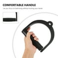 thumbnail image 3 of Black Fitness Handle for Gym Use Durable Plastic Material Comfort Grip 1 Pc, 3 of 8
