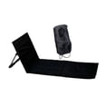 thumbnail image 3 of Silla de playa plegable, asiento de suelo portátil con bolsa de transporte, asiento bajo con respaldo para tomar el en el jardín o para viajes por Negro, 3 of 8