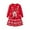 C52/Red, variant on Afdoent Girls Dresses Christmas Knit Dress For Girls Long Sleeve Holiday Party Gown Festive Winter Sweater Dress With Elegant Design For 2-3 Years