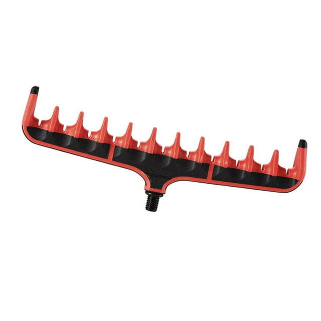 Poste de pesca Poste de pie soporte de caña de pesca para suministros de pesca para suministros de pesca Rojo