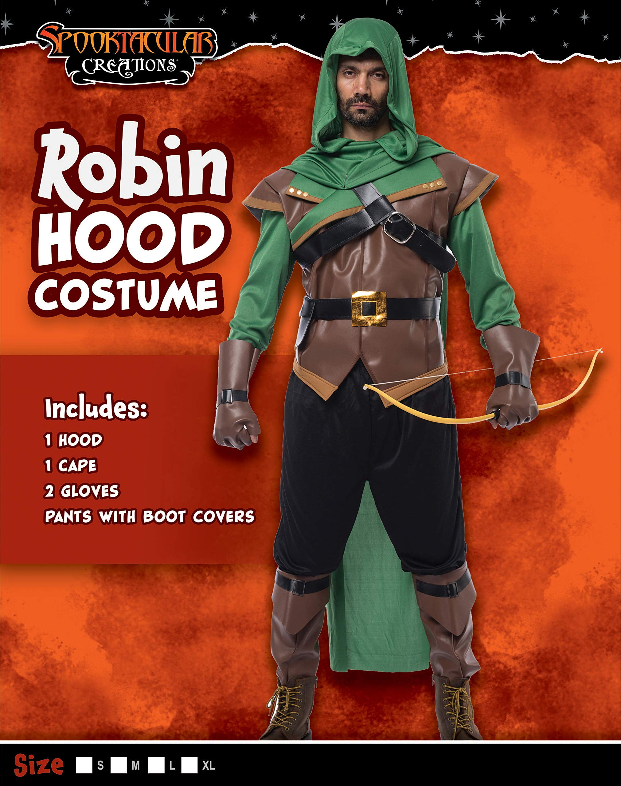 Spooktacular Creations Robin Hood Costume per bambini (Small (5-7