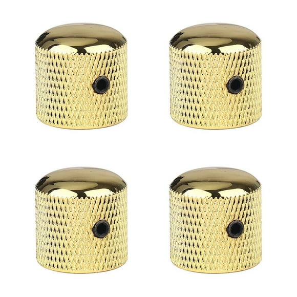 Botones para guitarra XIYANGJUAN, metal dorado, control de volumen y tono, 4 unidades