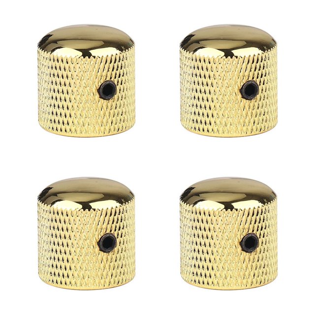 Botones para guitarra XIYANGJUAN, metal dorado, control de volumen y tono, 4 unidades