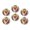 C1207, variant on Glass Refrigerator Magnet 6Pcs Magnetic Fridge Sticker,Decor for Kitchen,Whiteboard,Cabinet,Adorable Welsh Corgi Dog Puppy Painting