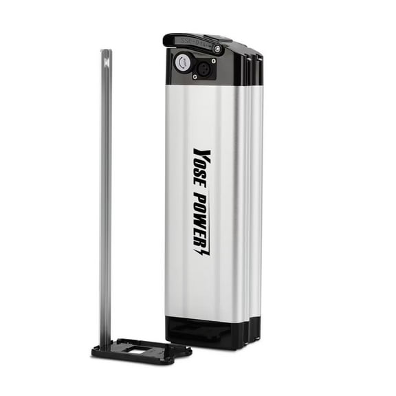 Yose Power 36V13Ah Ebike Battery with Charger,Silver Fish Lithium-ion Battery with Charger for 250W/350W/500W,Electric Bike Bicycles Folding Bike Mountain Bike Pedelec bike