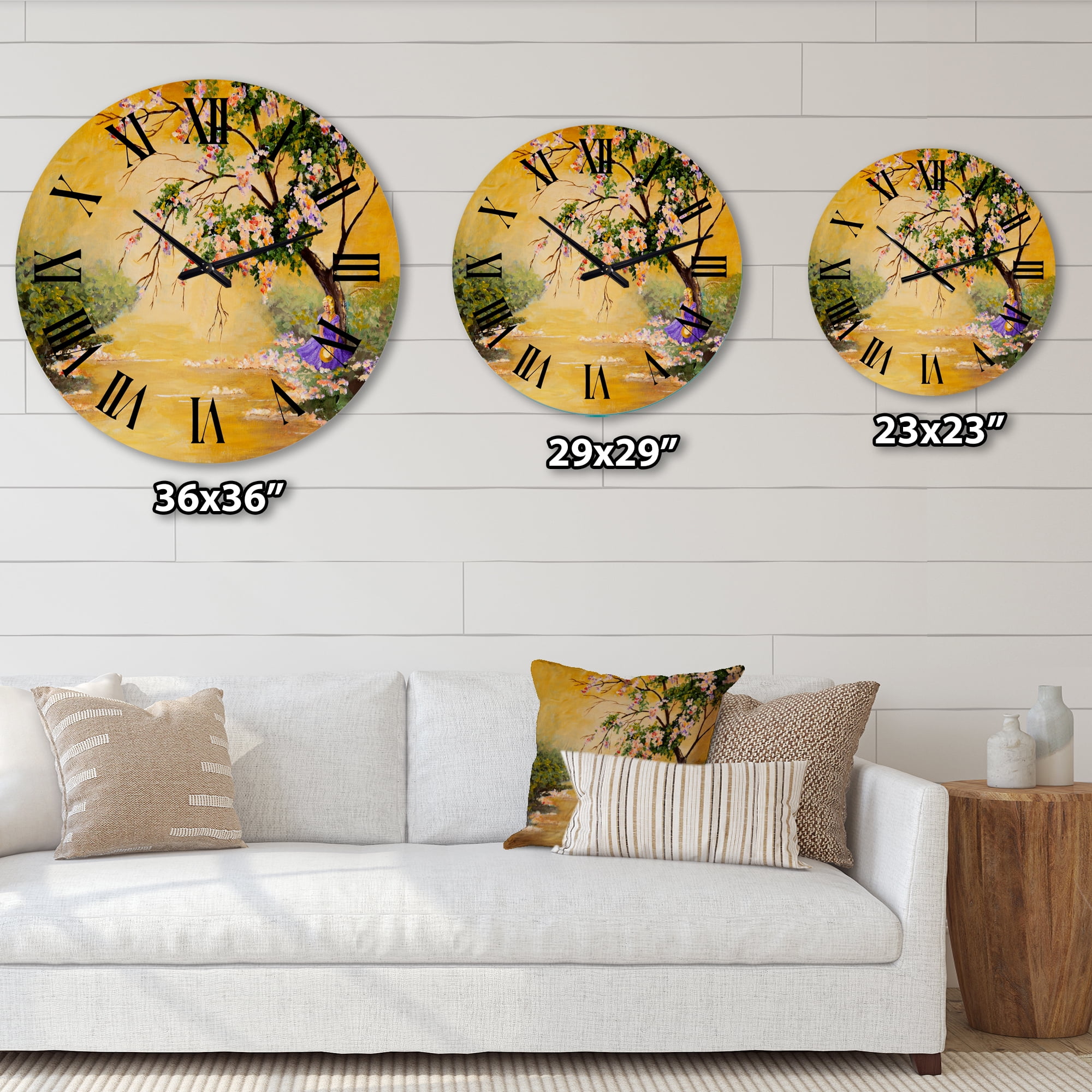 Designart 1 in Quartz Traditional Wall Clock