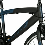 Hyper Bicycles 700c Mens Spin Fit Hybrid Bike, Adults Ages 14+, Black/Blue