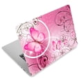 thumbnail image 1 of Autocollant Réutilisable pour Ordinateur Portable Papillon Rose 11.6 13 13.3 14 15 15.6 Pouces, 1 of 10
