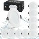 thumbnail image 1 of Juego de 10 Focos Empotrables LED 5W IP44 98mm, Blanco Neutro 4000K Iluminación Empotrable Impermeable 450lm, Foco LED Extra Plano 25mm, Focos de Techo 230V para Baño Salón Cocina, Agujero 70-88m, 1 of 5