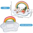 thumbnail image 4 of Mistaha Rainbow Arch Cloud Inflatable Pool Drink Float with Ice Bucket - Floating Beverage Holder for Adults - PVC Material, Large Capacity, Easy to Use - Ideal Gift for Pool Party, Beach, and, 4 of 6