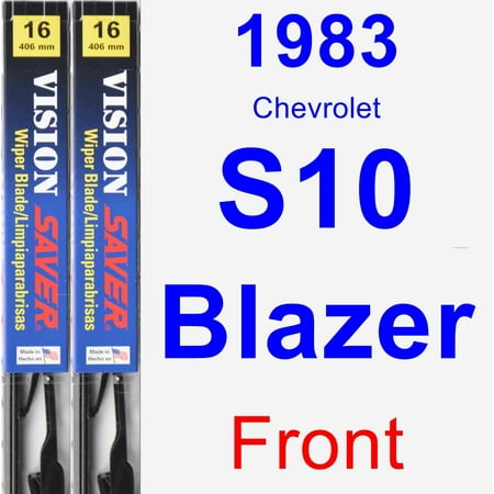 - 1983 Chevrolet S10 Blazer Wiper Blade Set/Kit (Front) (2 Blades) - Vision Saver