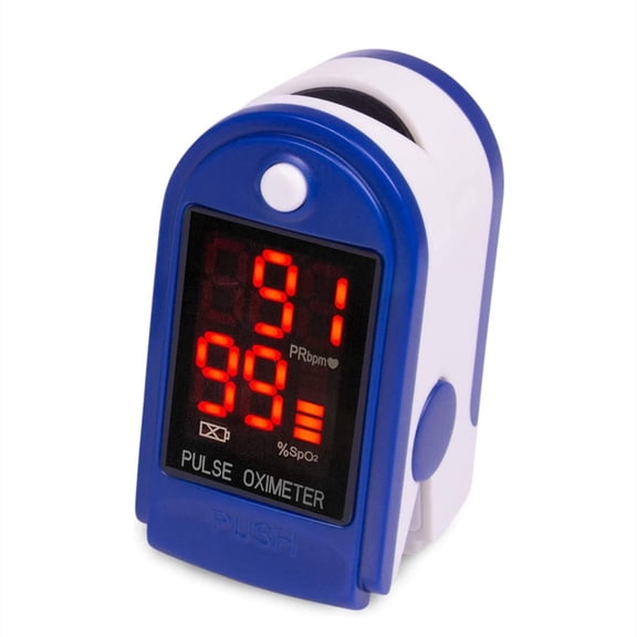 BDUN FL400 Pulse Oximeter Fingertip with Lanyard (Blue)