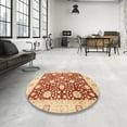 thumbnail image 4 of Ahgly Company Machine Washable Indoor Rectangle Abstract Grapefruit Red Area Rugs, 8' x 12', 4 of 7