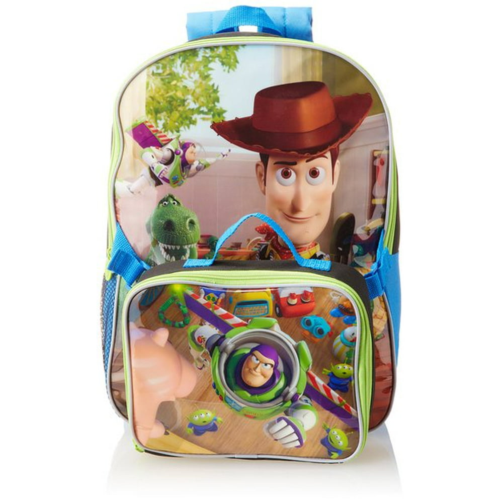 Disney - Backpack - Disney - Toy Story Buzz, Woody Large School Bag w/ Lunch Bag 367205