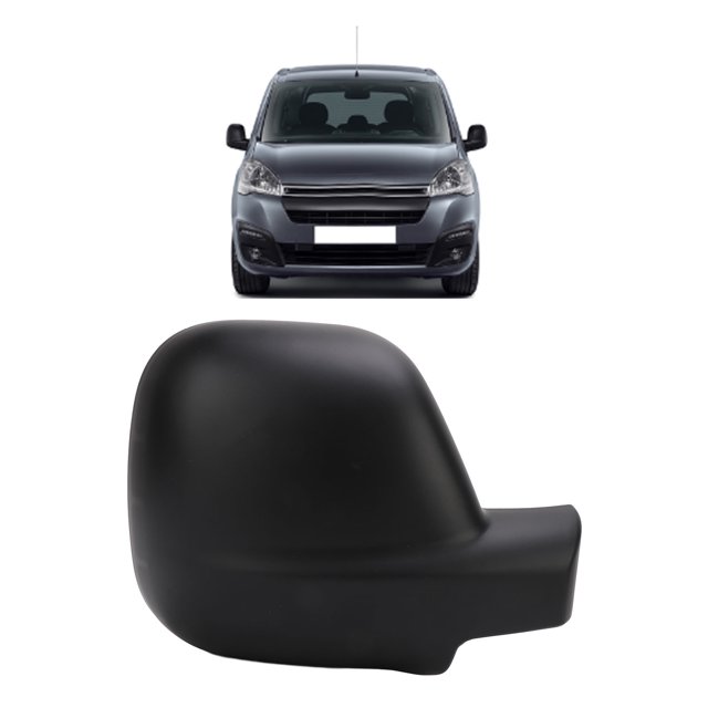 Black Scratch Resistant Rearview Mirror Cover Cap Stylish Wing Mirror Cap for Berlingo B9 2012-2018