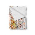 thumbnail image 2 of Deer Soft Flannel Fleece Throw Blanket, Deer in Forest Autumn Colors Trees Foliage Wilderness Seasonal Artwork, Cozy Plush for Indoor and Outdoor Use, 50" x 70", Orange Green and White, by Ambesonne, 2 of 6
