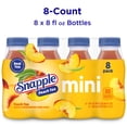 thumbnail image 4 of Snapple Natural Peach, Bottled Tea Drink, 8 fl oz, 8 Mini Bottles, 4 of 13